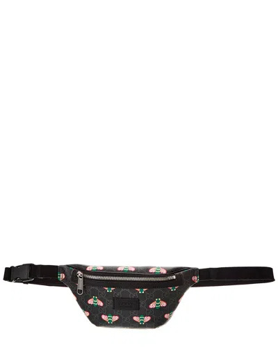 Gucci Gg Supreme Canvas Belt Bag In Black