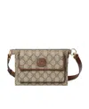 Gucci Gg Supreme Canvas Belt Bag In Nude