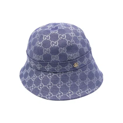 Gucci Gg Supreme Canvas Bucket Hat In Blue