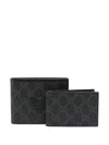 Gucci Gg Canvas Wallet In Black