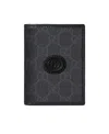 Gucci Gg Supreme Canvas Wallet In Black