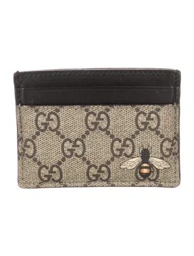 Pre-owned Gucci Gg Supreme Card Holder