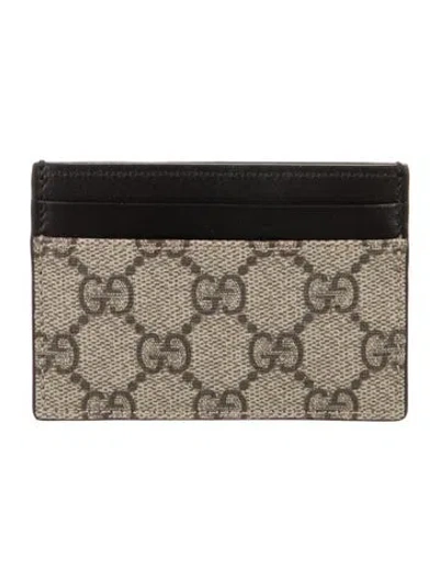 Pre-owned Gucci Gg Supreme Card Holder