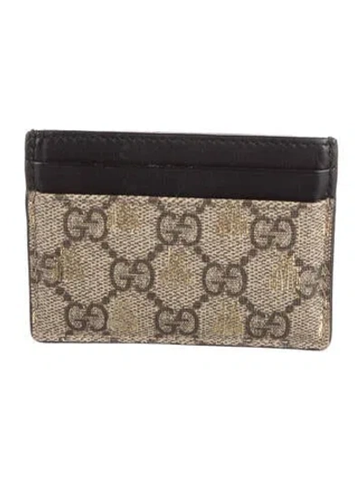 Pre-owned Gucci Gg Supreme Card Holder