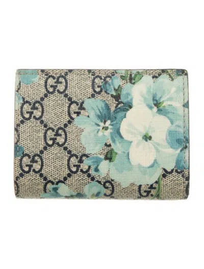 Pre-owned Gucci Gg Supreme Card Holder In Neutrals