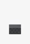 Gucci Gg Supreme Cardholder In Gray