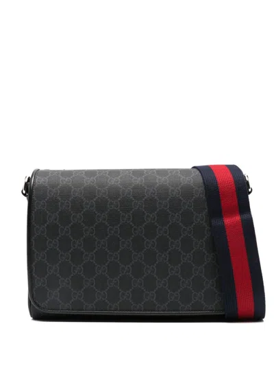 Gucci Gg Supreme Crossbody Bag In Black