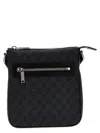 Gucci Web Stripe Gg Canvas Crossbody Bag In Black