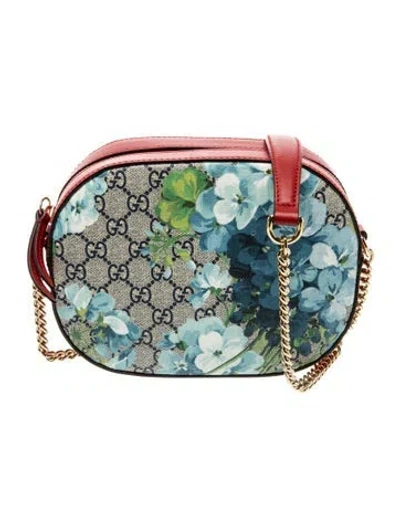 Pre-owned Gucci Gg Supreme Crossbody Bag In Blue