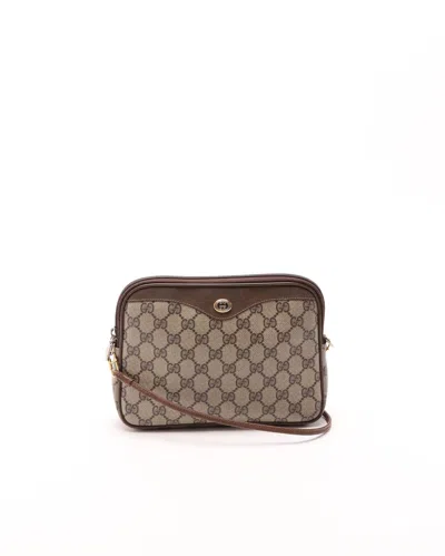 Gucci Gg Supreme Crossbody Bag In White