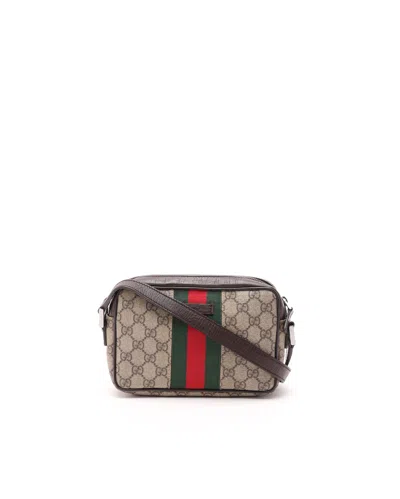 Gucci Gg Supreme Crossbody Bag In Orange
