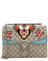 Gucci Gg Supreme Dionysus Medium Canvas Shoulder In Pattern