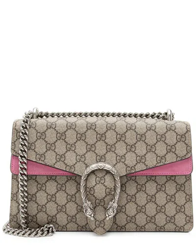 Gucci Gg Supreme Dionysus Medium Shoulder Bag (authentic Pre-loved) In Brown