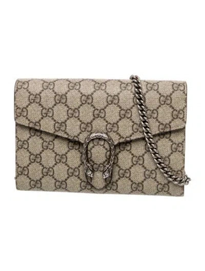 Pre-owned Gucci Gg Supreme Dionysus In Neutral