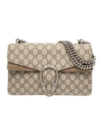 Pre-owned Gucci Gg Supreme Dionysus Small In Neutral