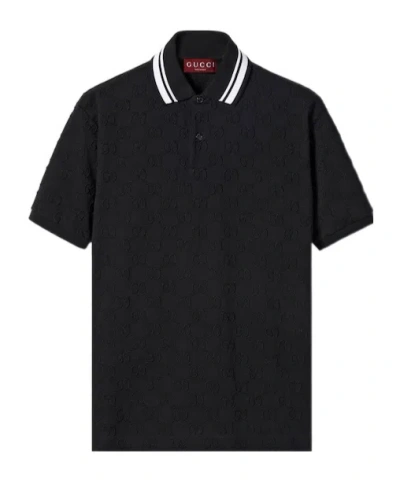 Gucci Gg Supreme Embroidery Polo Shirt