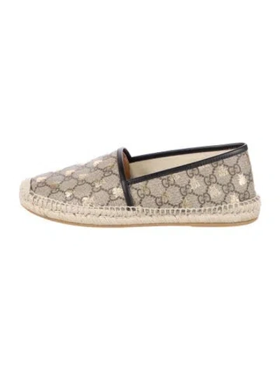 Pre-owned Gucci Gg Supreme Espadrilles