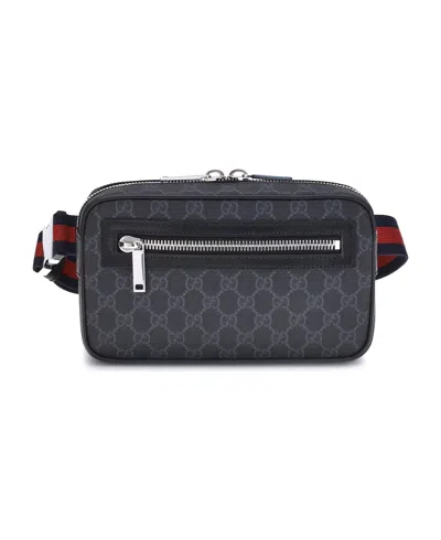 Gucci Gg Supreme Fabric Belt Bag In Gray