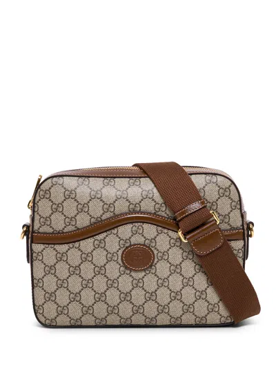 Gucci Gg Supreme Fabric Crossbody Bag In Multicolor