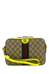 Gucci Gg Supreme Fabric Ophidia Clutch In Dollbeebyelflvrvbrb
