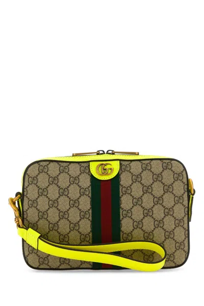 Gucci Gg Supreme Fabric Ophidia Clutch In Dollbeebyelflvrvbrb