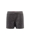 Gucci Comfortable Shorts With Elastic Waistband And Pockets In Gray