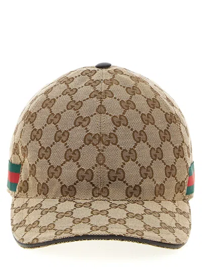 GUCCI GG SUPREME HATS BEIGE