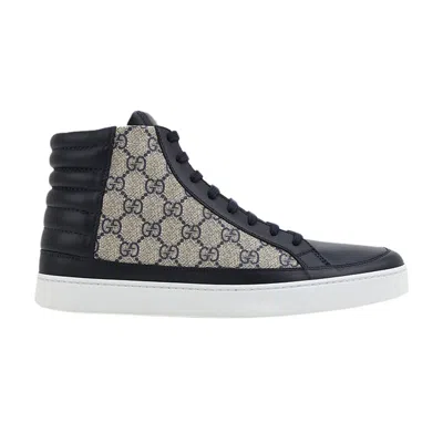 Pre-owned Gucci Gg Supreme High 'blue' | Men's Size 9