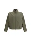 Gucci Mens Rusty Green Monogram-pattern Cotton-blend Blouson Jacket In Green