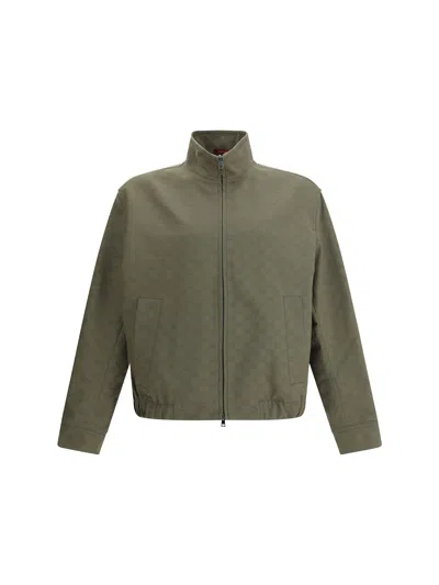 Gucci Gg Supreme Jacket In Green
