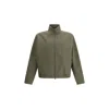 Gucci Mens Rusty Green Monogram-pattern Cotton-blend Blouson Jacket