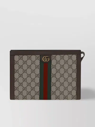 Gucci Gg Supreme Jacquard Beauty Case Clutch Bag