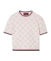 Gucci Women Embroidered Cotton Sweater In White