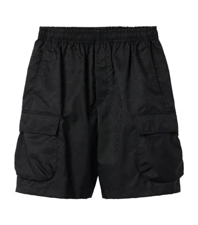 Gucci Gg Supreme Jacquard Shorts In Black