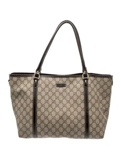 Pre-owned Gucci Gg Supreme Joy Medium Vintage In Brown