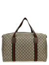 Gucci Gg Supreme Large Travel Bag In Sand