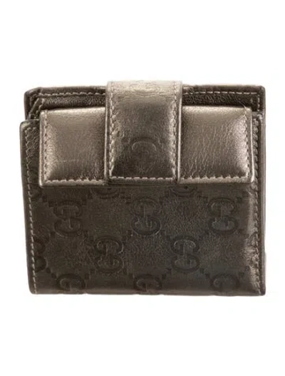 Pre-owned Gucci Gg Supreme Leather Wallet