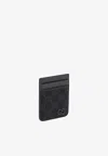 Gucci Gg Supreme Magnetic Cardholder In Gray