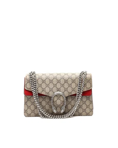 Gucci Gg Supreme Medium Dionysus Bag In Brown