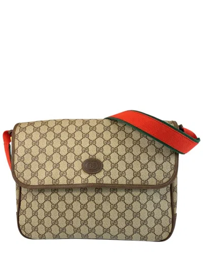 Gucci Gg Supreme Messenger Bag (authentic Pre-loved) In Brown