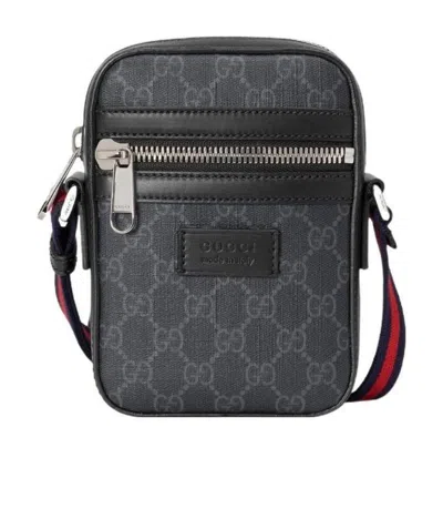 Gucci Gg Supreme Messenger Bag In Black