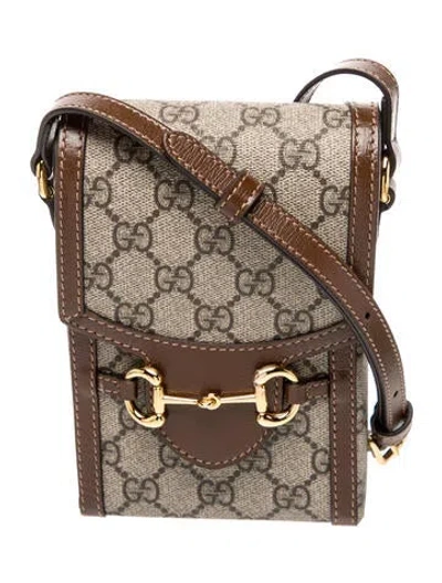 Pre-owned Gucci Gg Supreme Messenger Bag In Neutral
