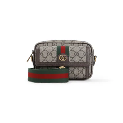 Gucci Gg Supreme Mini Bag In Brown