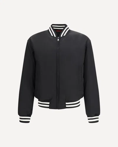 Gucci Gg Supreme Nylon Jacket In Black