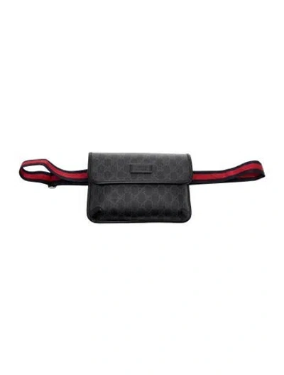 Pre-owned Gucci Gg Supreme Ophidia In Black