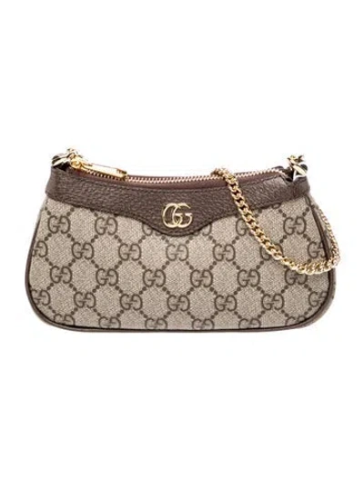 Pre-owned Gucci Gg Supreme Ophidia Mini W/ Tags In Neutral