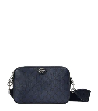 Gucci Gg Supreme Ophidia Shoulder Bag In Blue