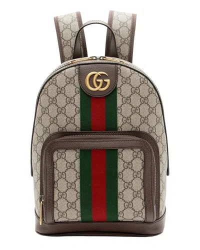 Pre-owned Gucci Gg Supreme Ophidia Small Backpack (authentic Pre-loved)