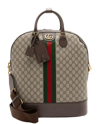 Gucci Gg Supreme Ophidia Small Bowling Tote (authentic Pre-loved) In Brown