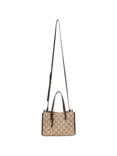 Gucci Gg Supreme Ophidia Tote Bag In Red